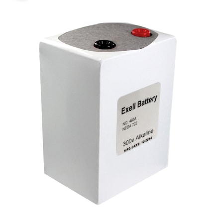 Exell Battery Battery 493A 300V Alkaline Replaces Eveready ER493, NEDA 722 493A